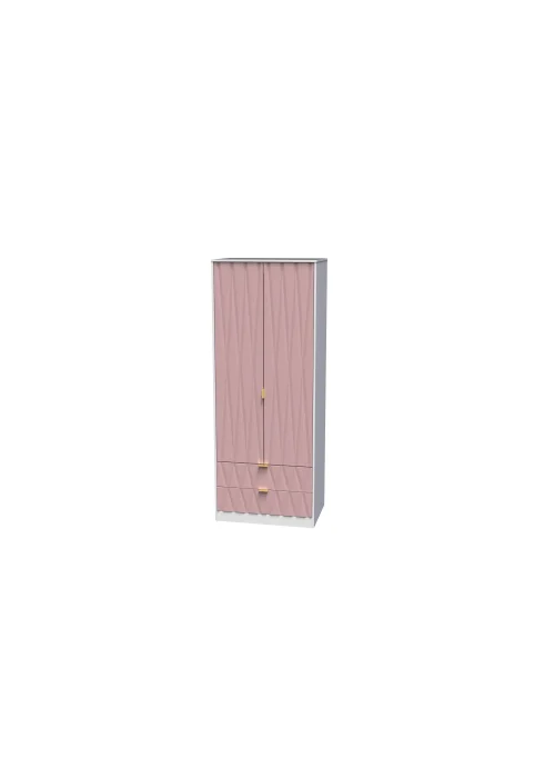Swift Prism 2 Door 2 Drawer Wardrobe (197cm x 53cm x 74cm) - One Size Image 3