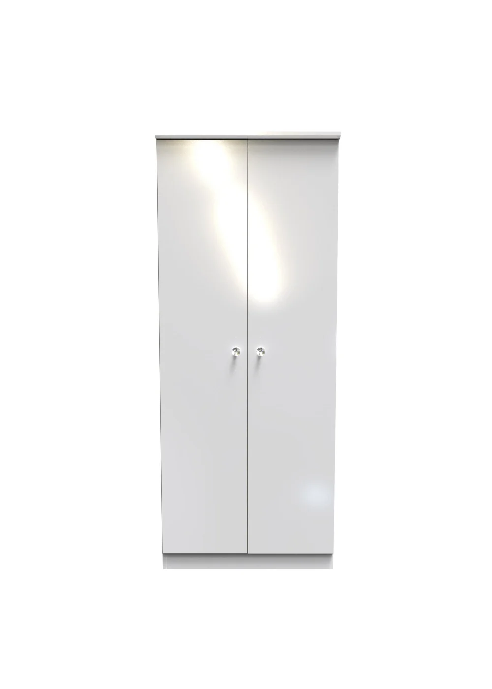 Swift Brilliance 2 Door Wardrobe (182.5cm x 53cm x 74cm) - One Size Image 1