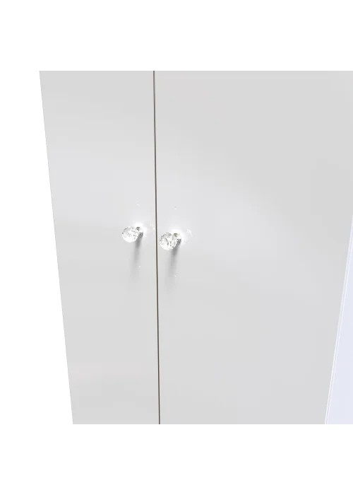 Swift Brilliance 2 Door Wardrobe (182.5cm x 53cm x 74cm) - One Size Image 4