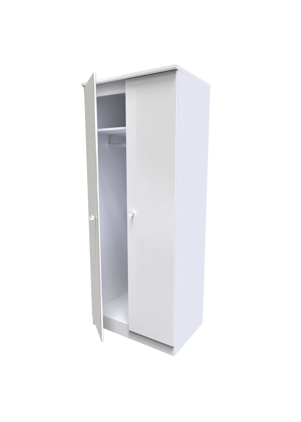 Swift Brilliance 2 Door Wardrobe (182.5cm x 53cm x 74cm) - One Size Image 2