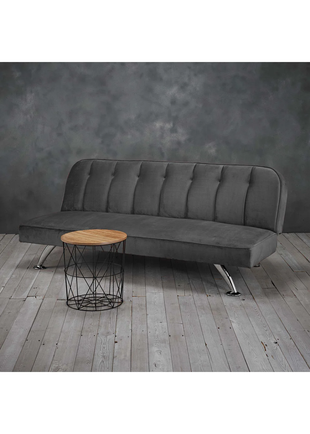 LPD Furniture Brighton Grey Sofa Bed - One Size Image 1