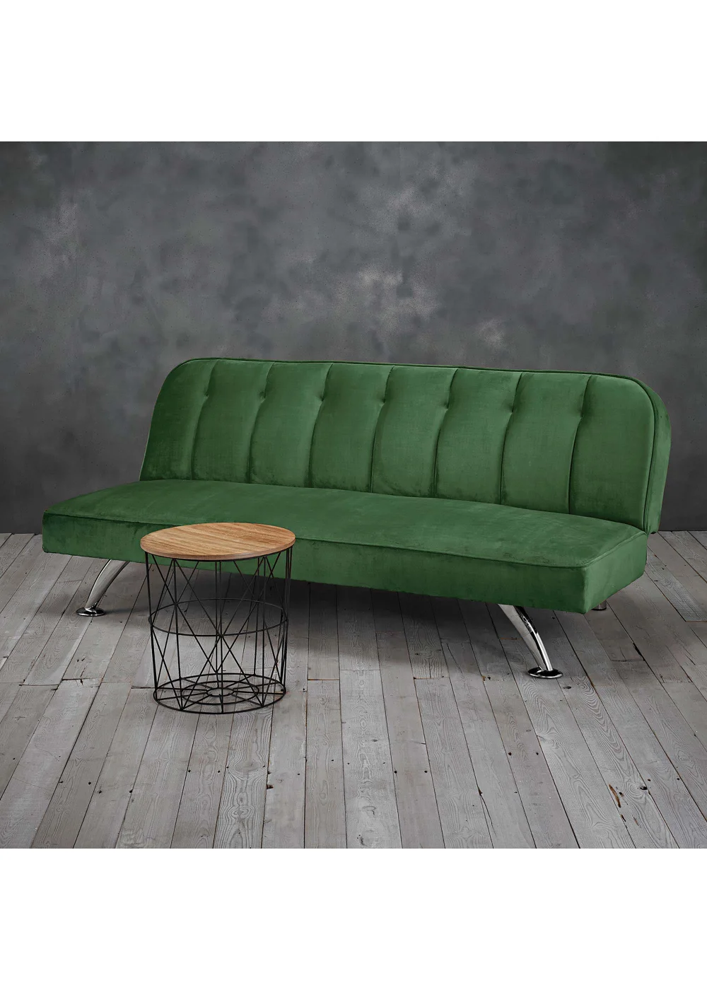 LPD Furniture Brighton Green Sofa Bed - No Size Image 1