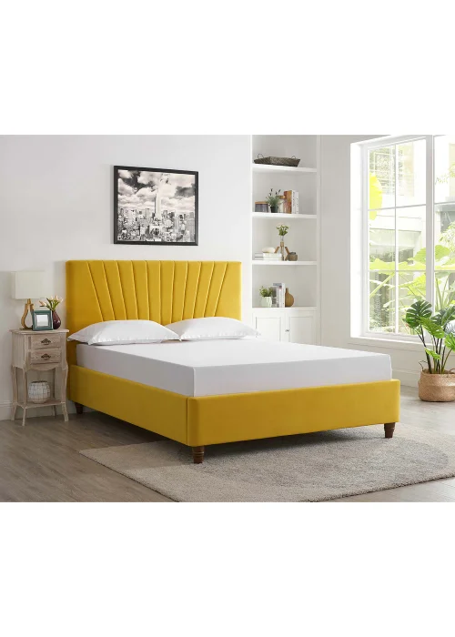 LPD Furniture Lexie Yellow Bed - King Image 1