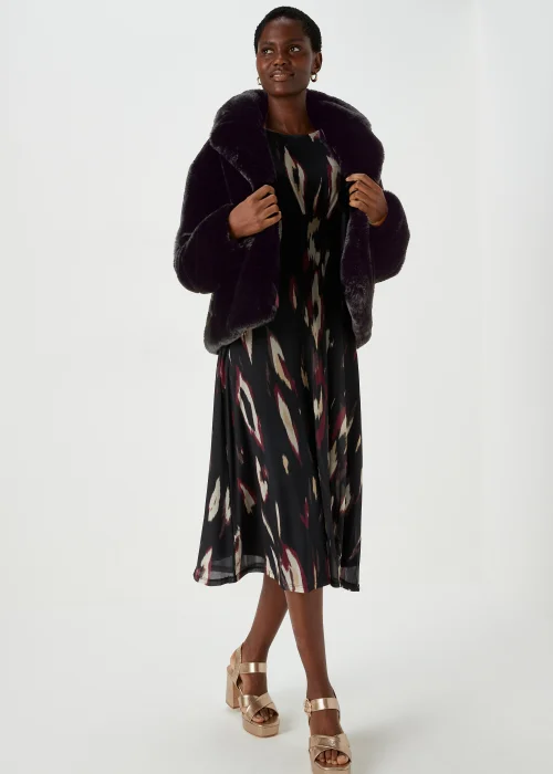 Et Vous Black Faux Fur Jacket - 8 Image 4