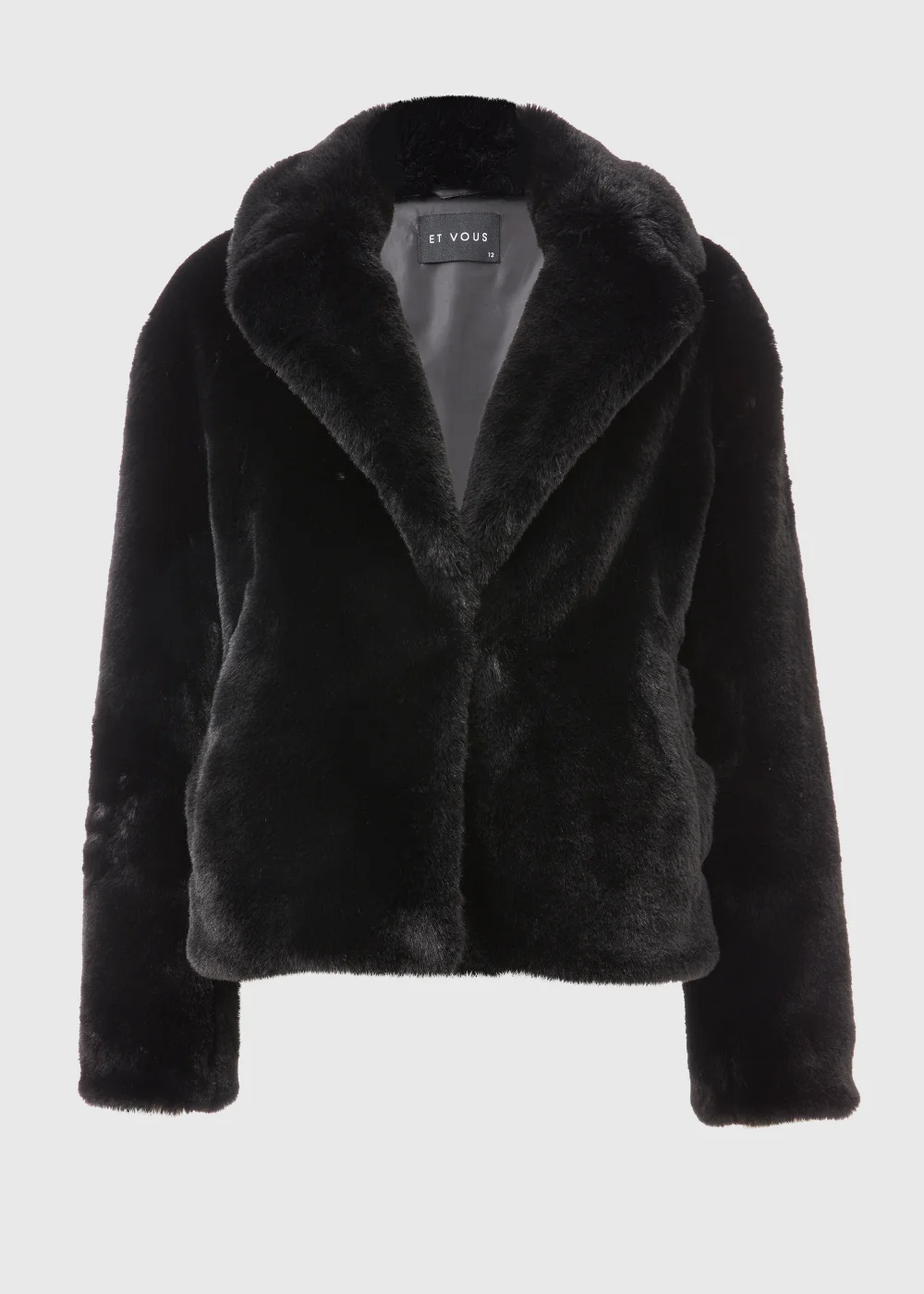 Et Vous Black Faux Fur Jacket - 8 Image 5