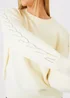 In The Style Stacey Soloman White Diamante Trim Jumper - 06-08 Image 3