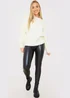 In The Style Stacey Soloman White Diamante Trim Jumper - 06-08 Image 2