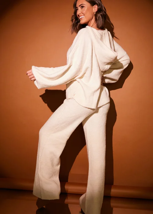 In The Style Stacey Solomon White Boucle Wide Leg Trousers - 14-16 Image 5