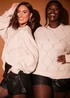 In the Style Stacey Solomon Pink Diamond Knit Jumper - 10-12 Image 2
