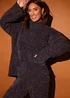 In the Style Stacey Solomon Black Chenille Roll Neck Co-Ord Jumper - 06-08 Image 3