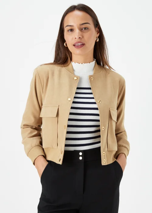 Et Vous Tan Bomber Jacket - 8 Image 1