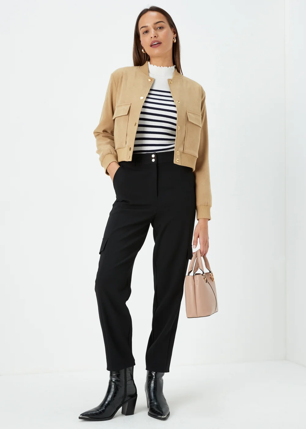 Et Vous Tan Bomber Jacket - 8 Image 4