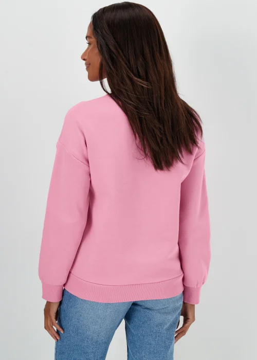 Pink Merry & Bright Christmas Sweatshirt - S Image 2