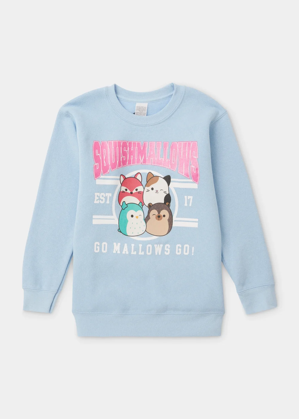 Kids Blue Squishmallows Sweatshirt (5-13yrs) - 5-6 Yrs Image 1