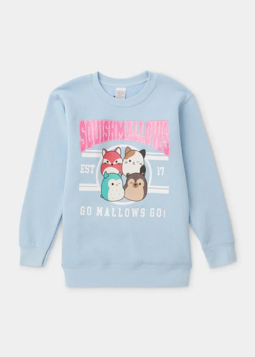 Kids Blue Squishmallows Sweatshirt (5-13yrs) - 5-6 Yrs Image 1