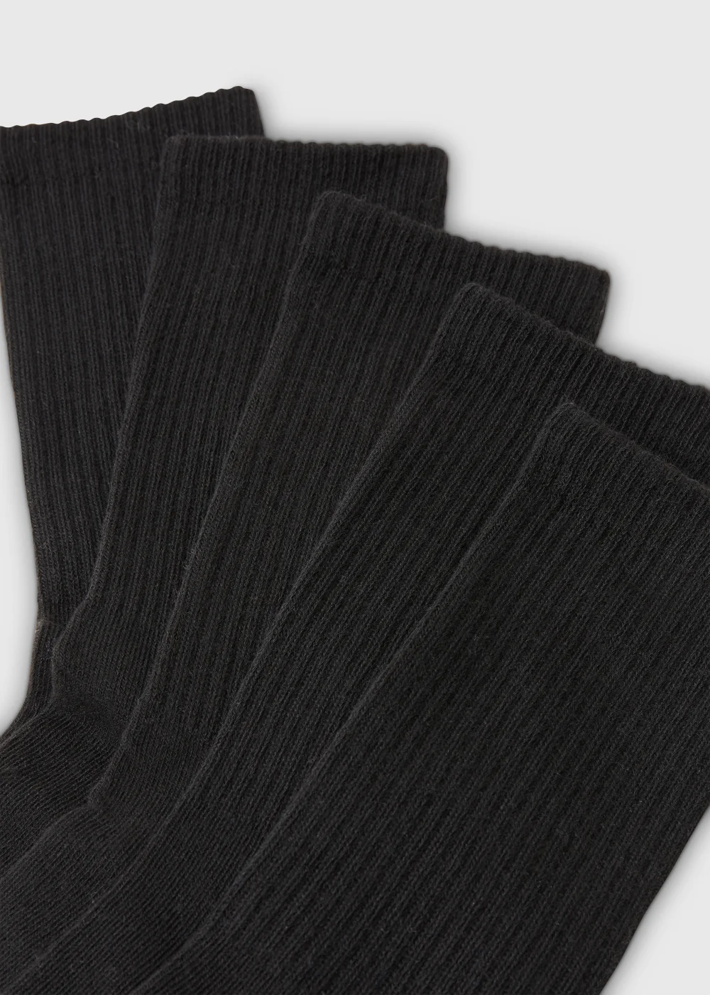 5 Pack Black Work Socks - 6-8.5 Image 2
