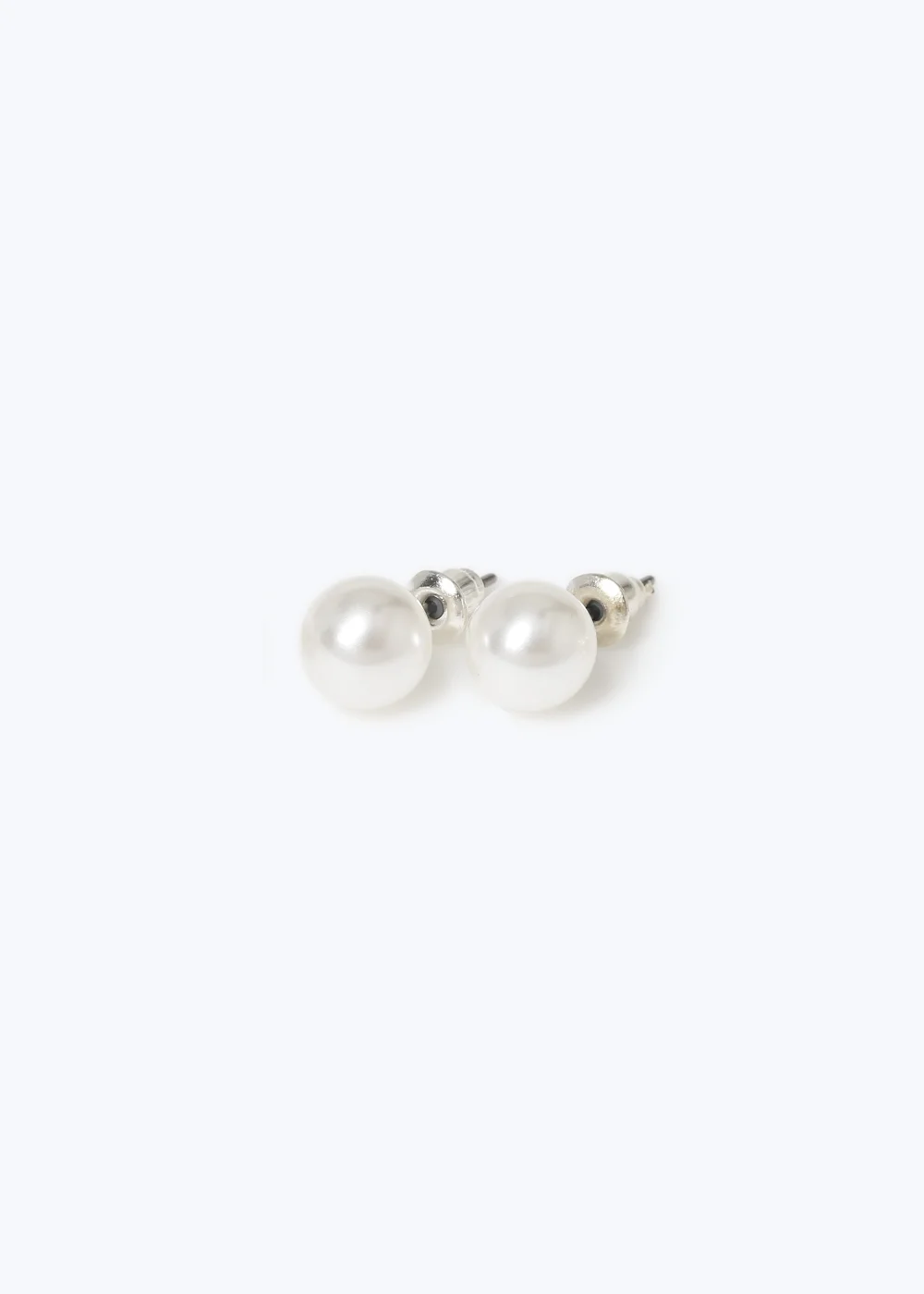 Cream Pearl Earrings - One Size Image 1