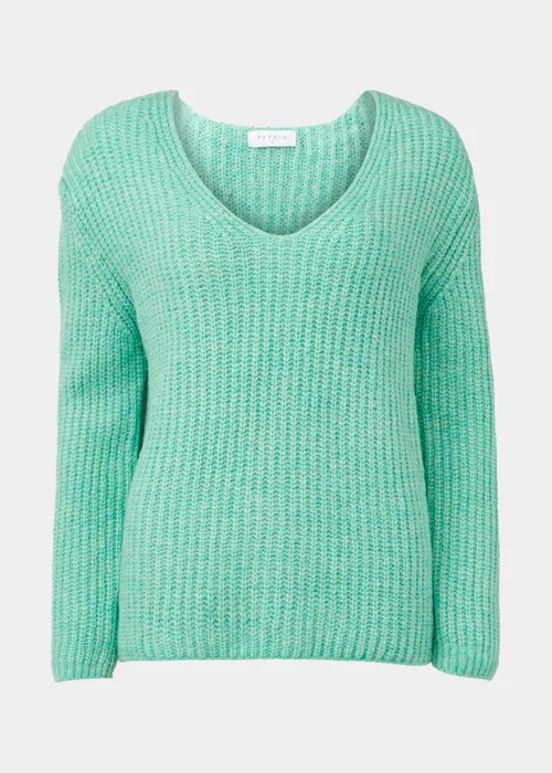 Green V-Neck Jumper - XS Image 5