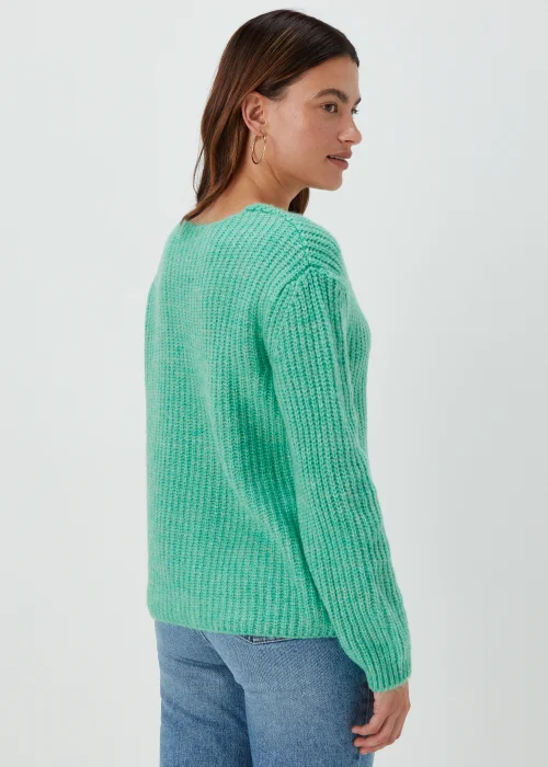 Green V-Neck Jumper - XS Image 2