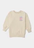 Girls Cream Space Heart Sweatshirt (4-13yrs) - 4 Yrs Image 1