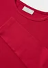 Girls Red Ribbed Long Sleeve Top (4-13yrs) - 4 Yrs Image 2