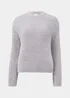 Grey & Silver Tinsel Yarn Jumper - S Image 5