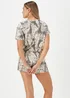 Oatmeal Giraffe Short Pyjama & Scrunchie Set - Extra small Image 2