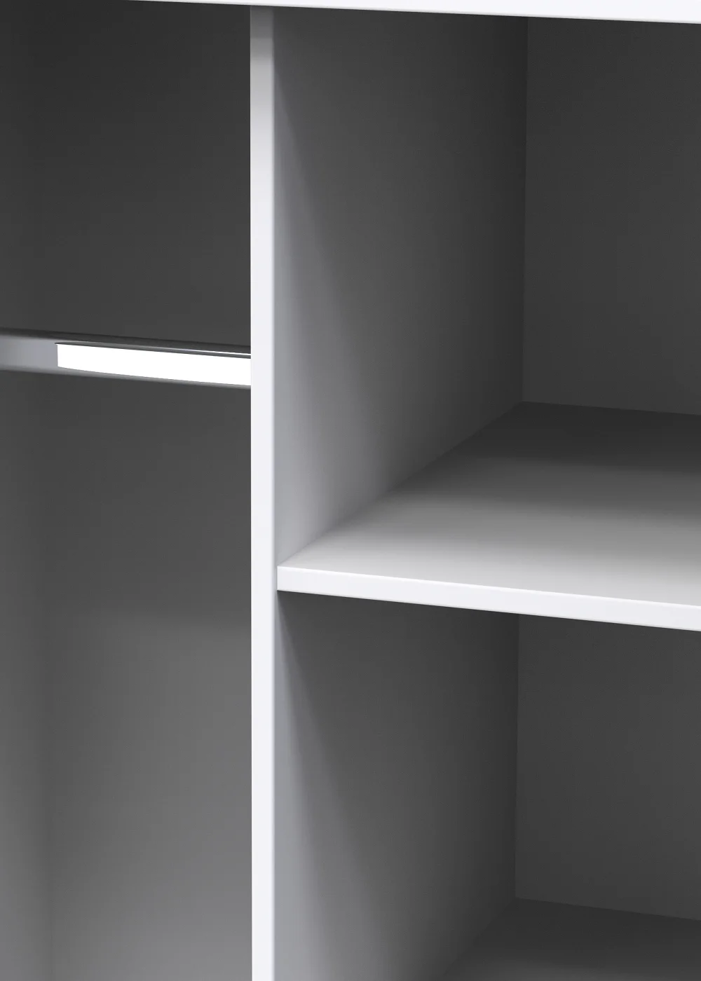 Swift Prism Open Shelf Wardrobe (197cm x 53cm x 74cm) - One Size Image 4