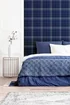 Arthouse Twilled Plaid Navy/Gold Wallpaper - One Size Image 4
