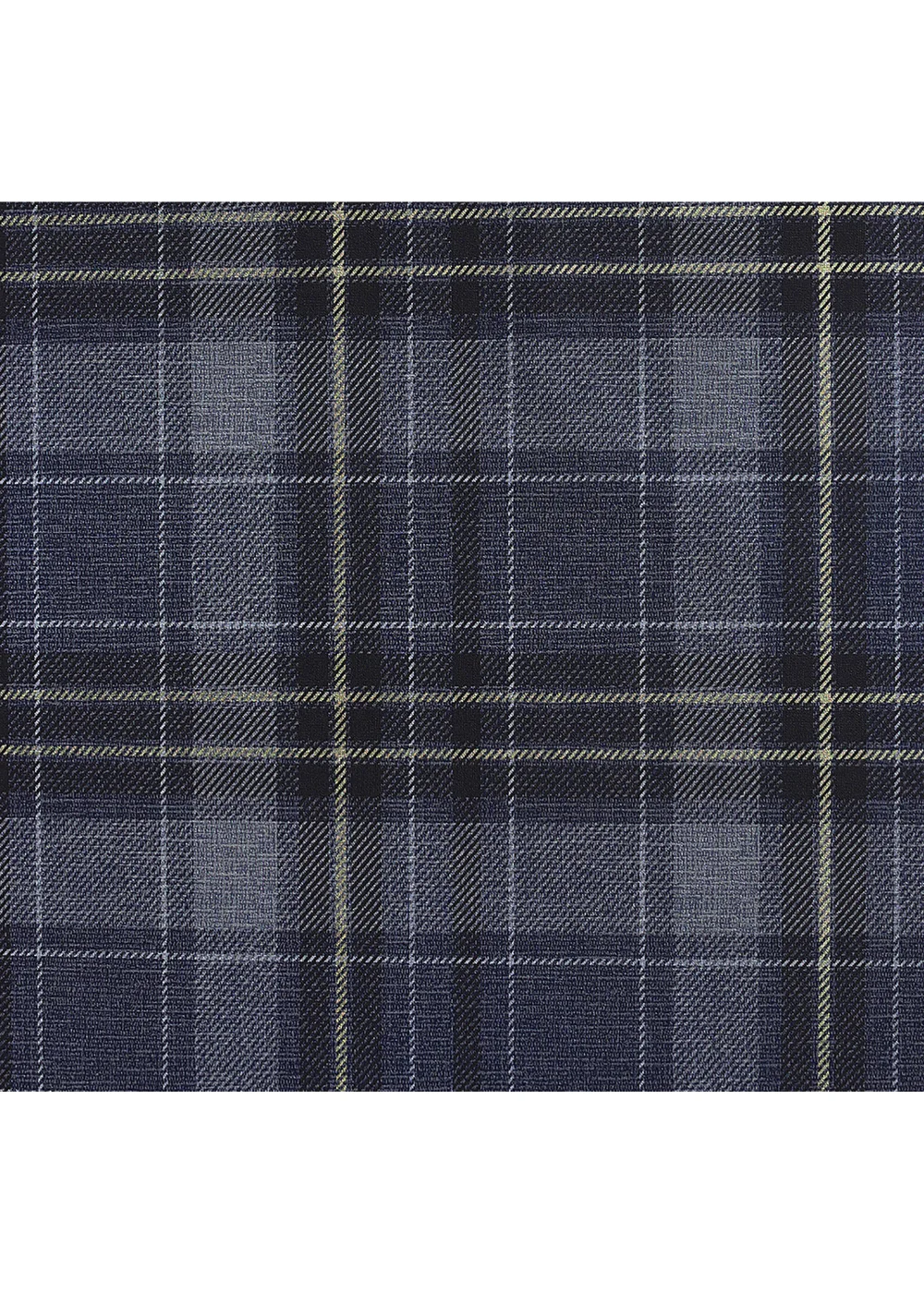 Arthouse Twilled Plaid Navy/Gold Wallpaper - One Size Image 1