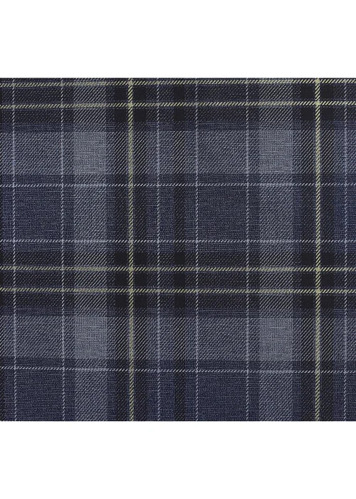 Arthouse Twilled Plaid Navy/Gold Wallpaper - One Size Image 1