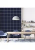 Arthouse Twilled Plaid Navy/Gold Wallpaper - One Size Image 3