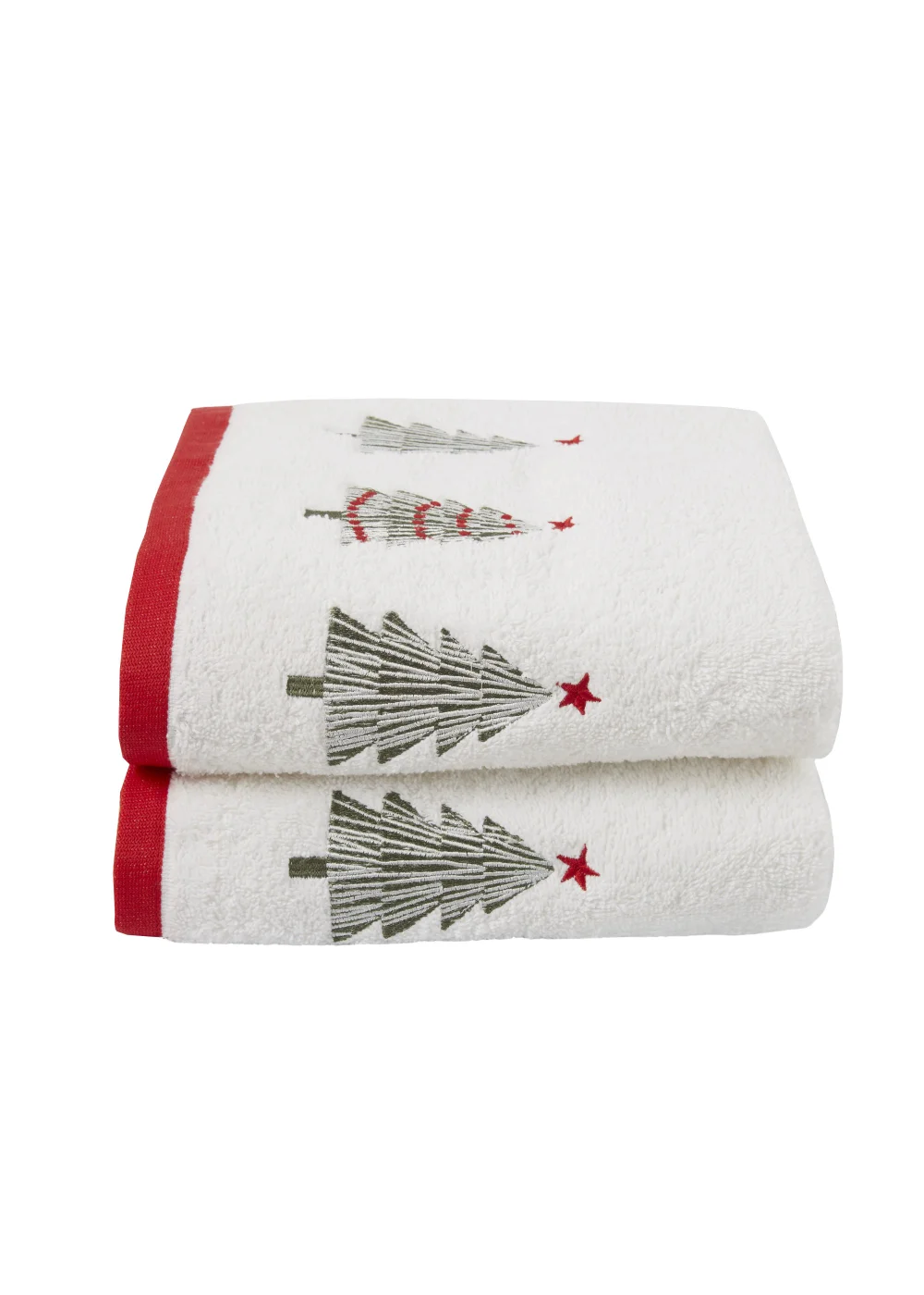 Fusion Christmas Trees Hand Towel (2 pack) - One Size Image 1