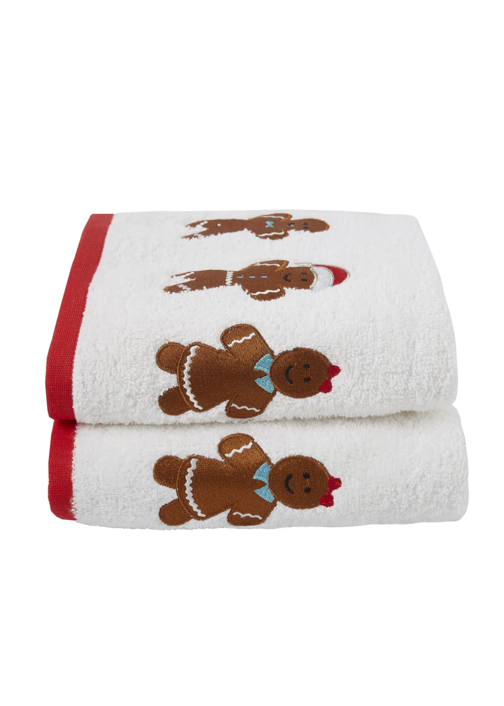 Fusion Christmas Gingerbread Hand Towel (2 pack) - One Size Image 1