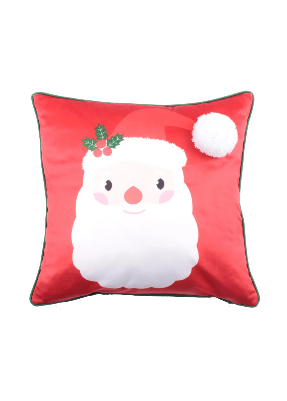 Bedlam Christmas Jolly Santa Filled Cushion - 43W X 43D Image 1