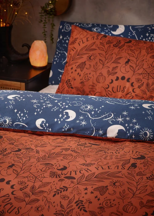 furn. Witchy Vibes Halloween Duvet Cover Set - Double Image 3