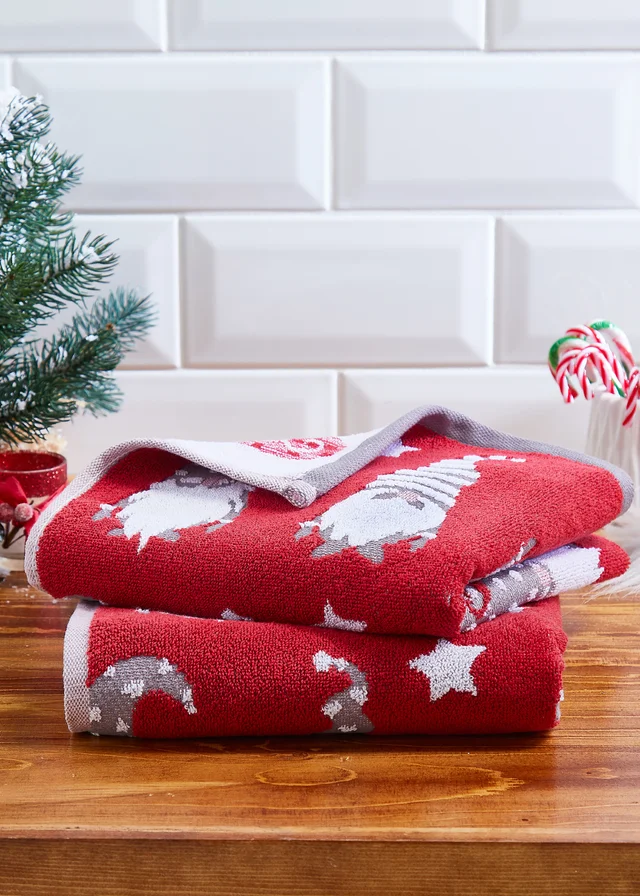 Fusion Christmas Gonks Hand Towel