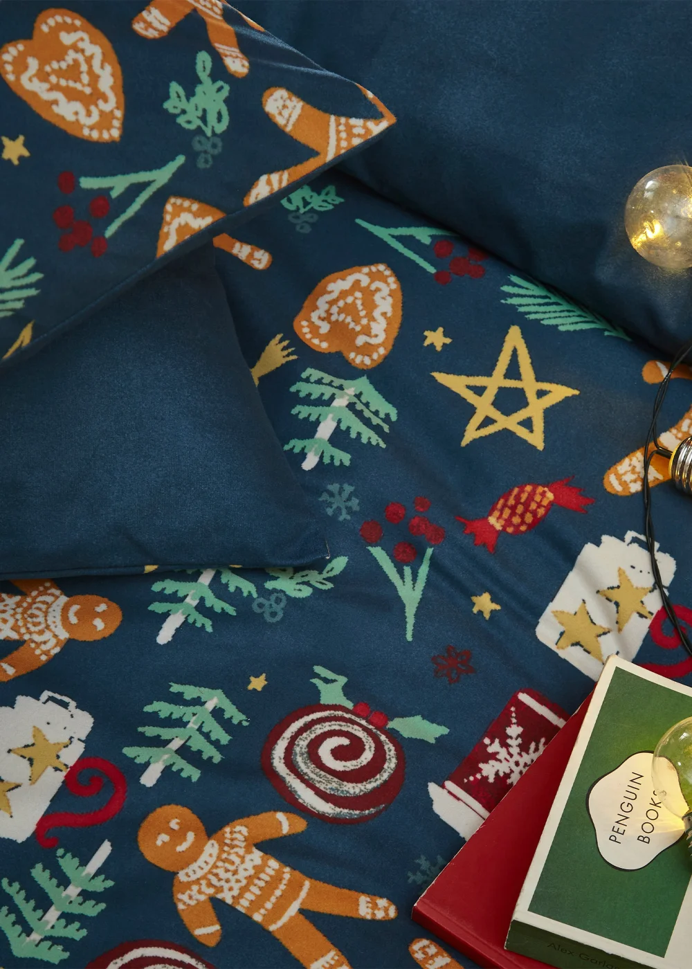 furn. Yuletide Treats Pyjama Fleece Christmas Duvet Cover Set - Toddler Image 3