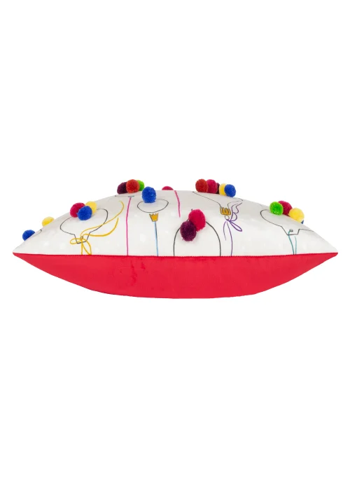 Heya Home Festive-Val Baubles Filled Cushion (30cm x 50cm x 8cm) - One Size Image 3
