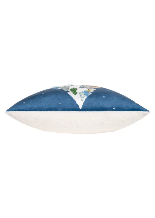 furn. Snowy Village Tree Filled Cushion (45cm x 45cm x 8cm) - One Size Image 3