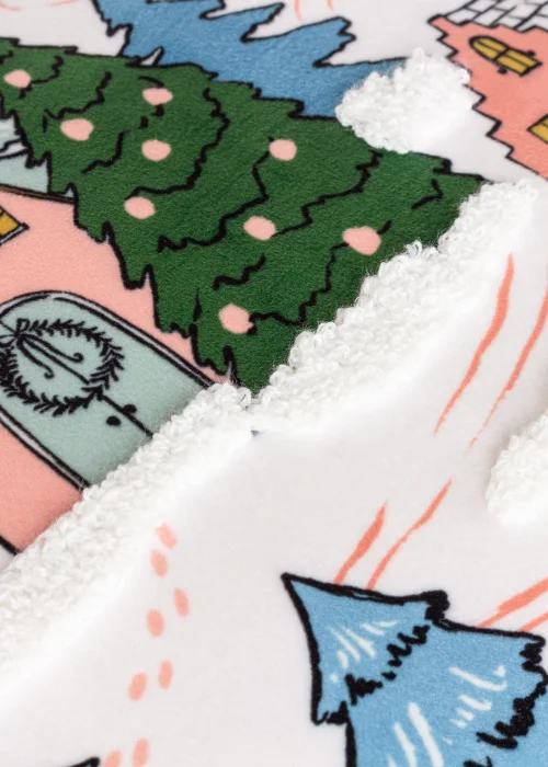 furn. Snowy Village Tree Filled Cushion (45cm x 45cm x 8cm) - One Size Image 4