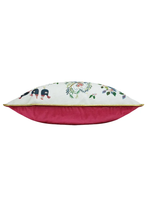 furn. Twelve Days Of Christmas Filled Cushion (50cm x 50cm x 8cm) - One Size Image 3