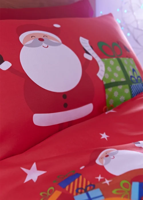 Catherine Lansfield Santa's Christmas Presents Reversible Duvet Cover Set - Single Image 3