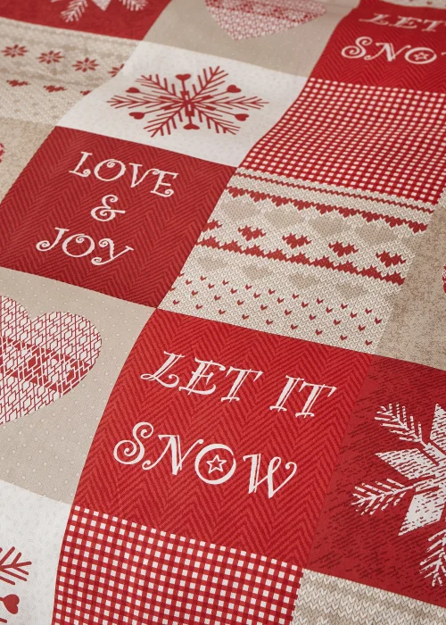 Catherine Lansfield Christmas Let It Snow Reversible Duvet Cover Set - Single Image 4