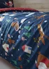 Catherine Lansfield Kids Bedding Santa's Christmas Wonderland Glow in the Dark Duvet Cover Set - Single Image 4