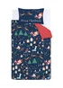 Catherine Lansfield Kids Bedding Santa's Christmas Wonderland Glow in the Dark Duvet Cover Set - Single Image 5