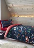 Catherine Lansfield Kids Bedding Santa's Christmas Wonderland Glow in the Dark Duvet Cover Set - Single Image 1