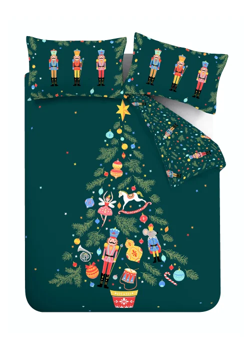 Catherine Lansfield Christmas Nutcracker Reversible Duvet Cover Set - Single Image 5