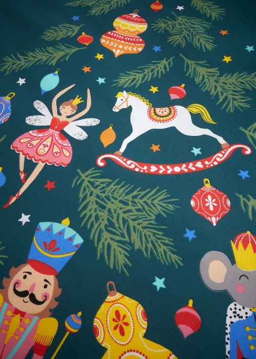 Catherine Lansfield Christmas Nutcracker Reversible Duvet Cover Set - Single Image 4