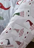 Catherine Lansfield Kids Brushed Cotton Christmas Gonk Reversible Duvet Cover Set - Single Image 4
